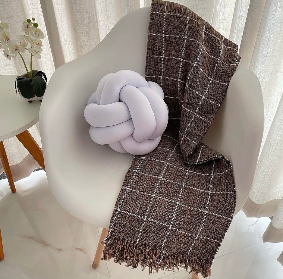 MANTA DE SOFÁ XADREZ